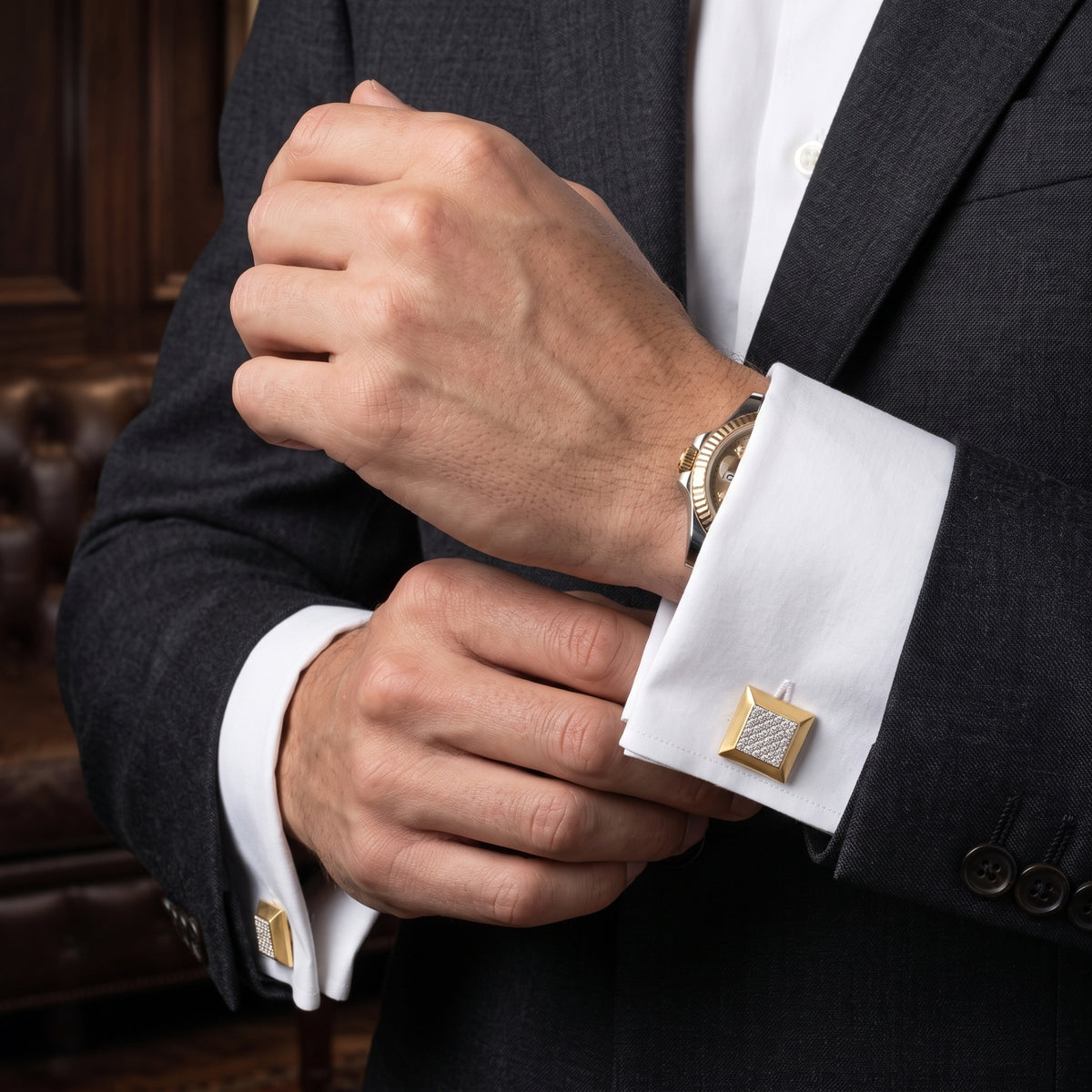A close-up of a man&