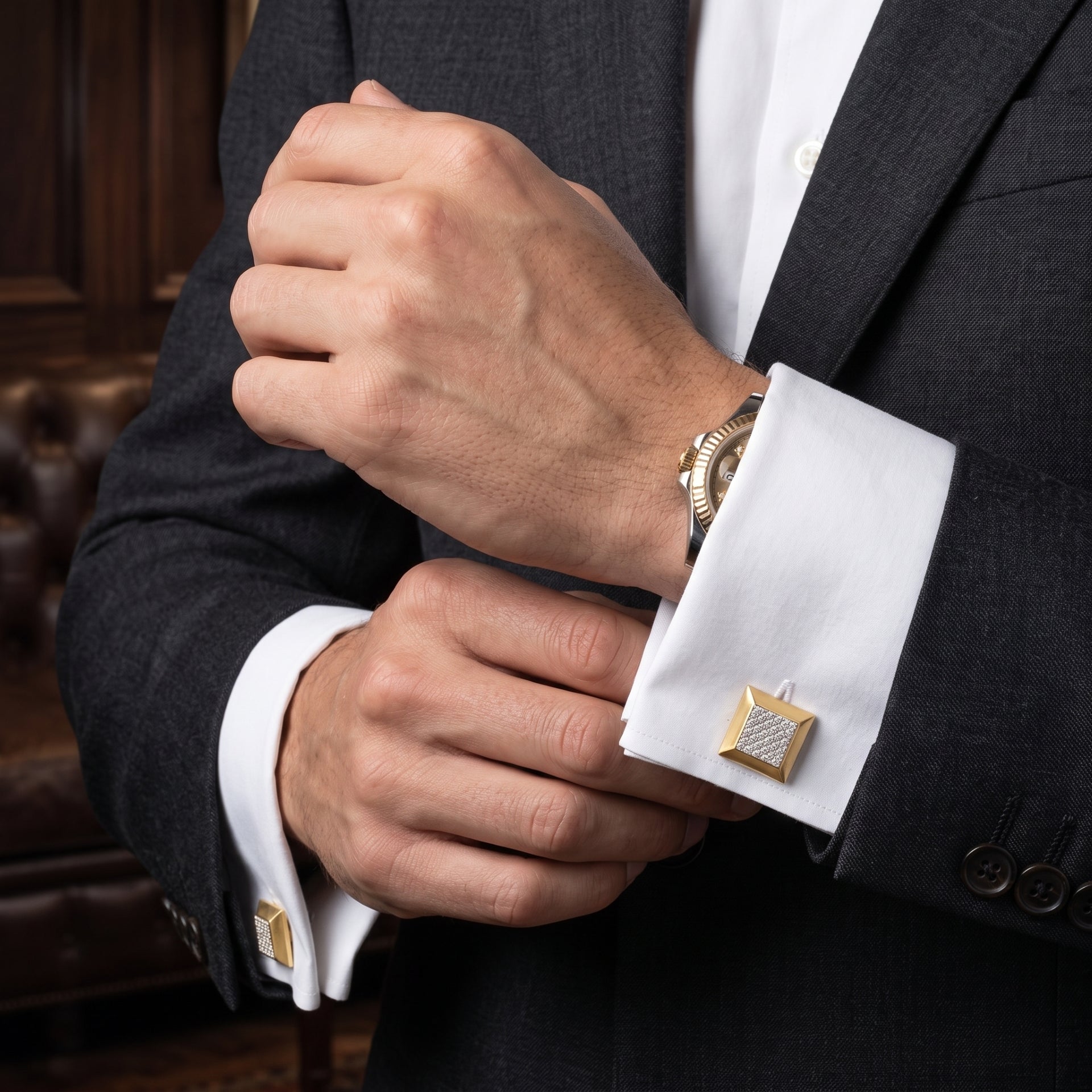 A close-up of a man&