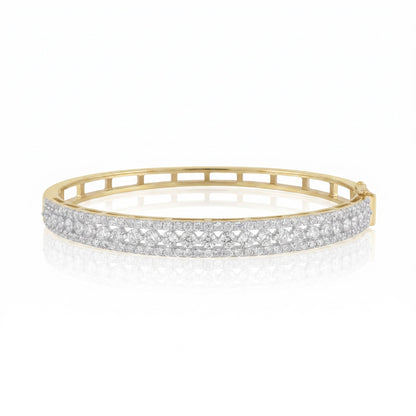 Sleek Shimmer Lab Grown Diamond Bangle