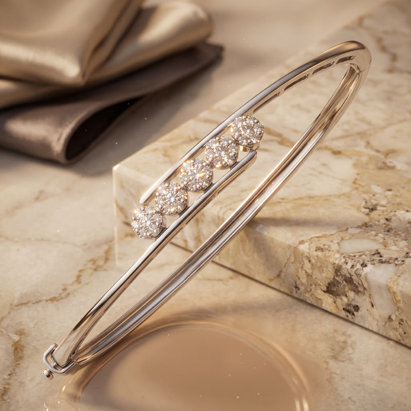 Orbital Lab Grown Diamond Bangle