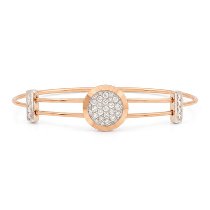 Elliptical Sparkle Lab Grown Diamond Bangle