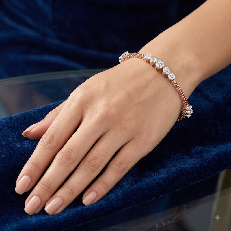Petal Path Lab Grown Diamond Bangle