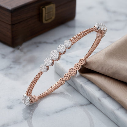 Petal Path Lab Grown Diamond Bangle