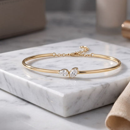Ellipse Radiance Lab Grown Diamond Bangle