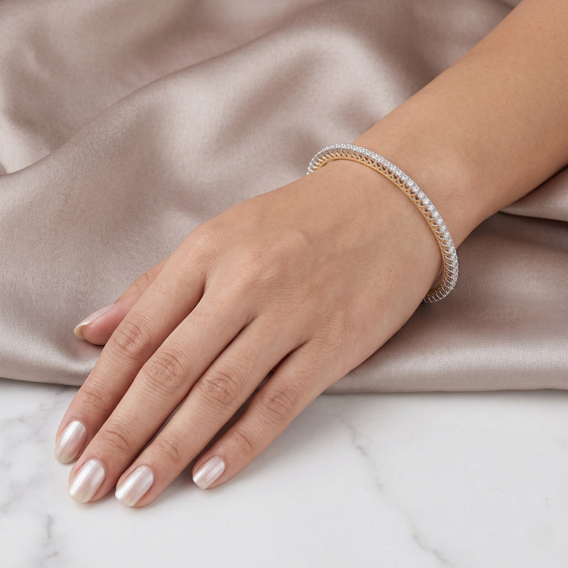 Mirrorlight Array Lab Grown Diamond Bangle