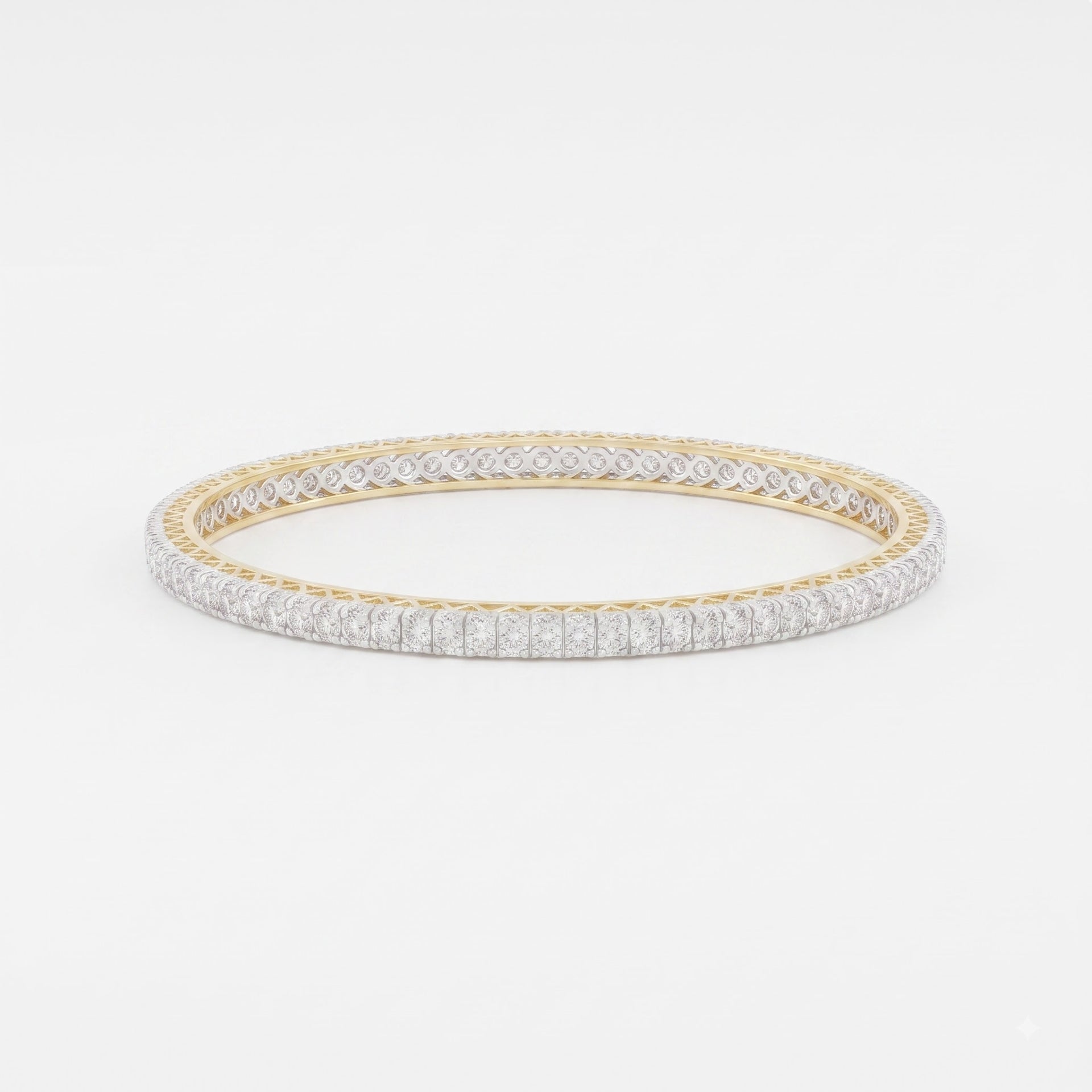 Mirrorlight Array Lab Grown Diamond Bangle