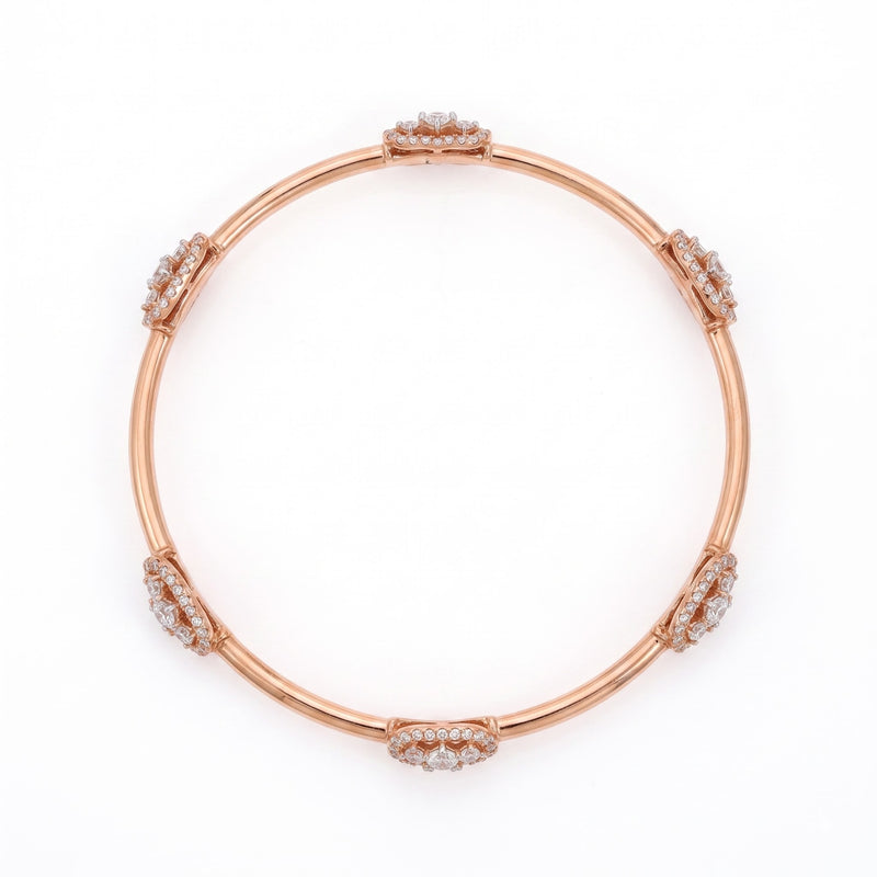 Cluster Aura Lab Grown Diamond Bangle