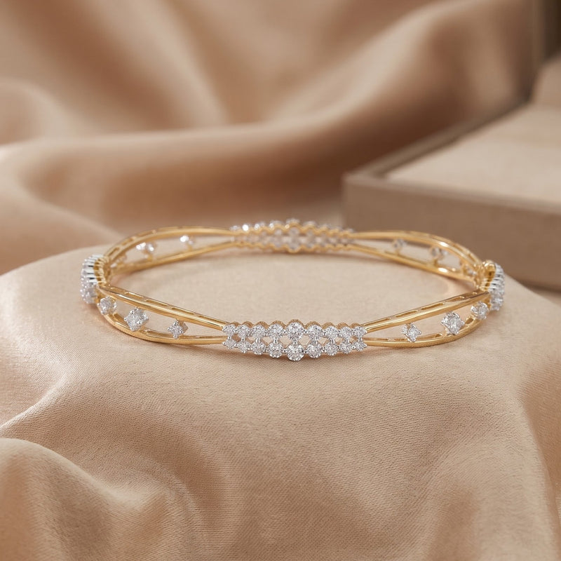 Twinkle Veil Lab Grown Diamond Bangle