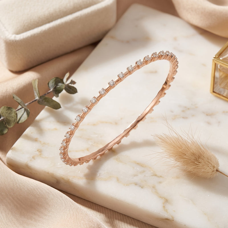 Ethereal Grace Lab Grown Diamond Bangle