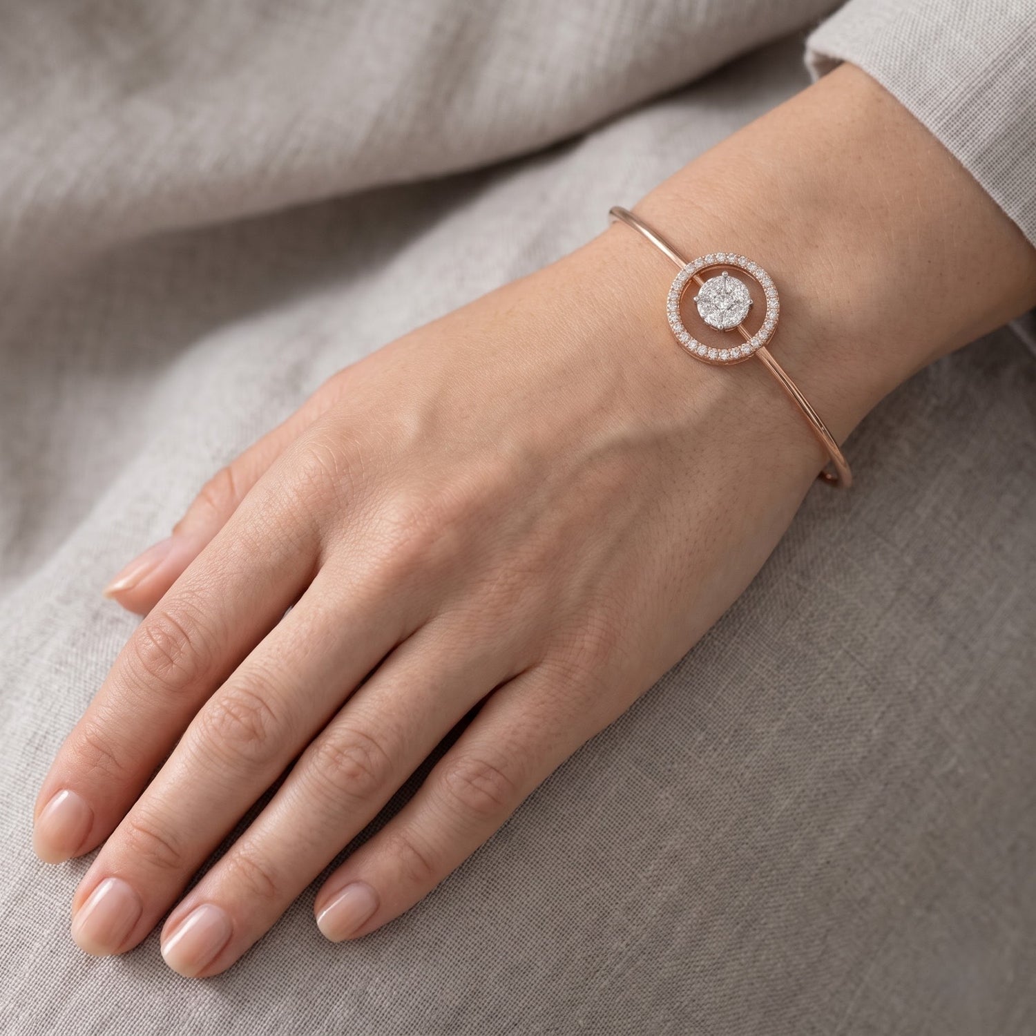 Orbique Lab Grown Diamond Bangle