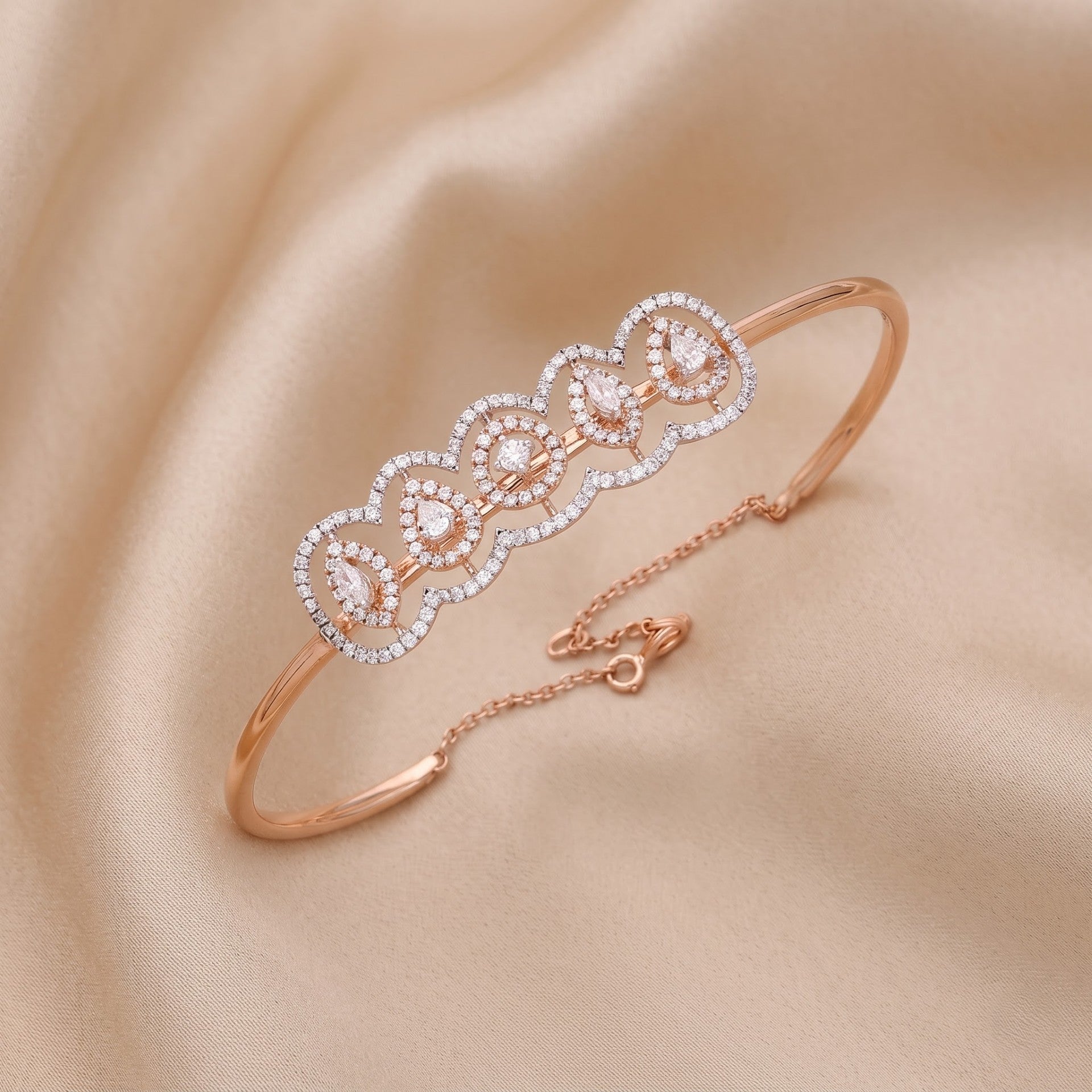 Eden Harmony Floral Lab Grown Diamond Bangle