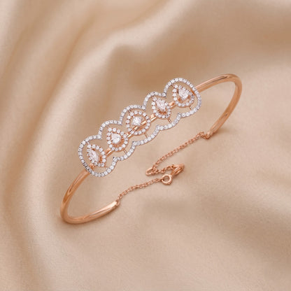 Eden Harmony Floral Lab Grown Diamond Bangle