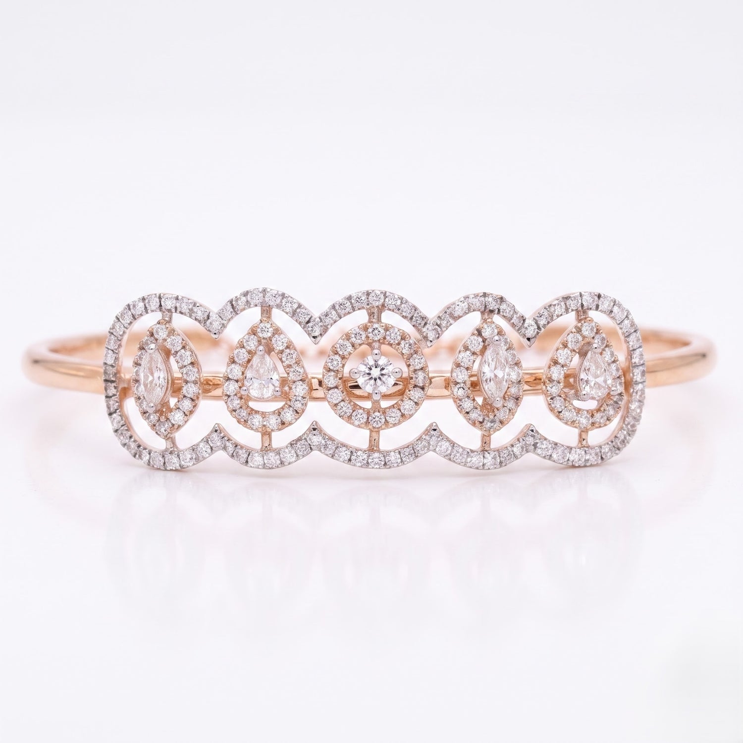 Eden Harmony Floral Lab Grown Diamond Bangle