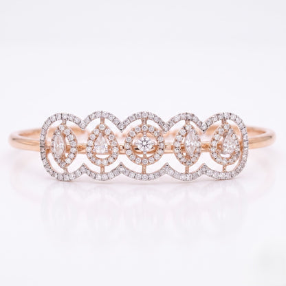 Eden Harmony Floral Lab Grown Diamond Bangle