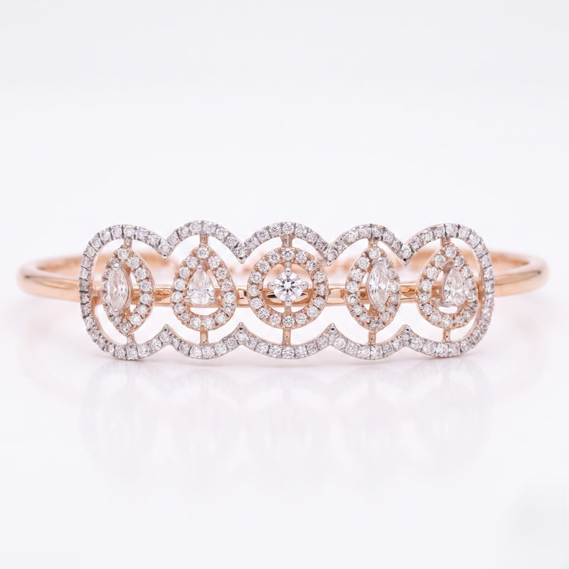 Eden Harmony Floral Lab Grown Diamond Bangle