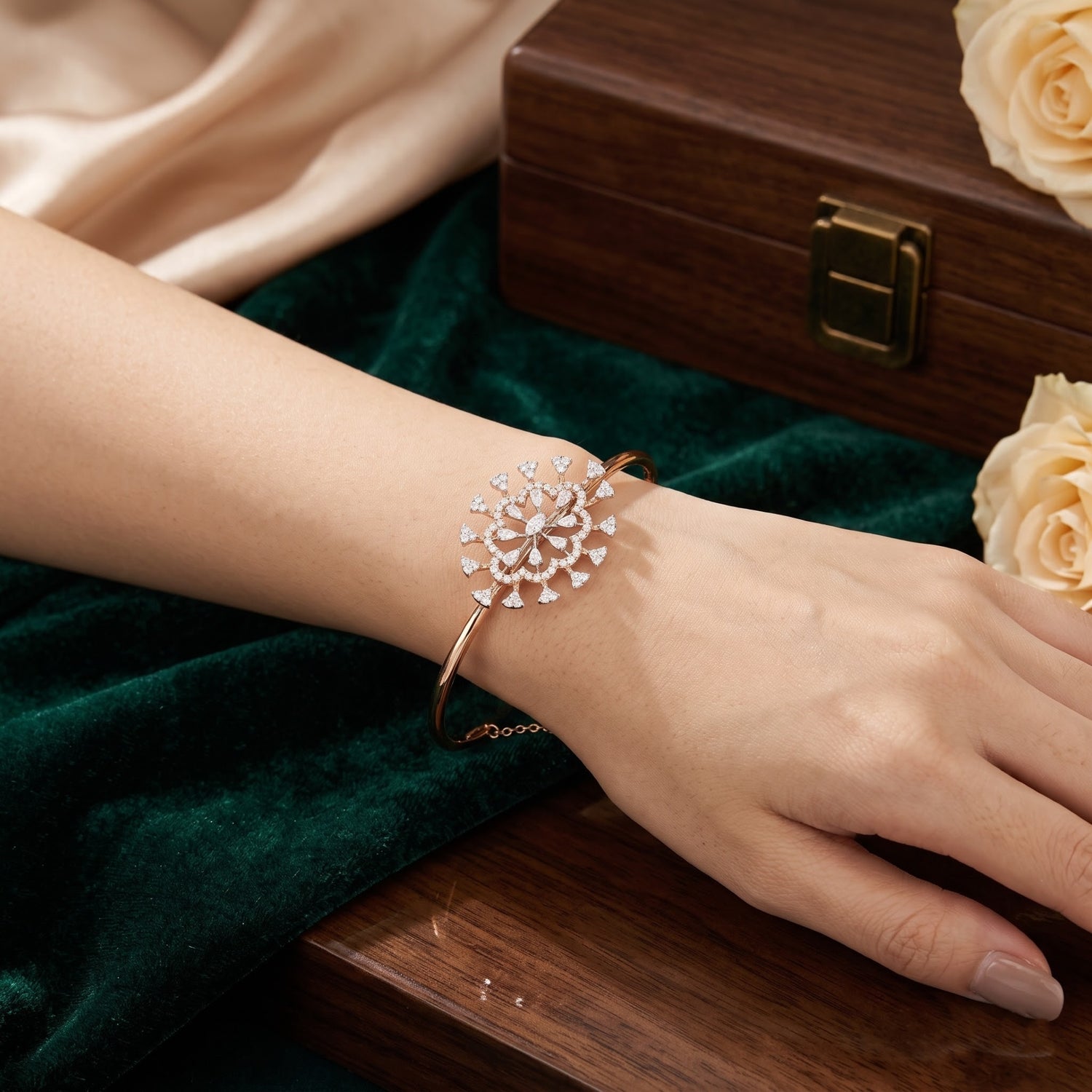 Iris Flare Lab Grown Diamond Bangle