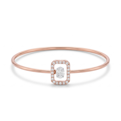 Frame Lab Grown Diamond Bangle
