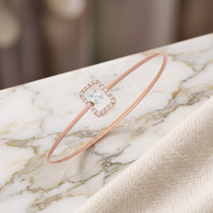 Frame Lab Grown Diamond Bangle