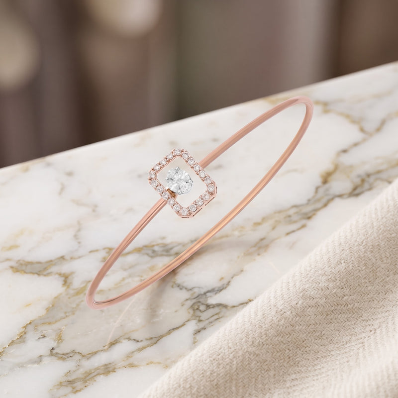 Frame Lab Grown Diamond Bangle
