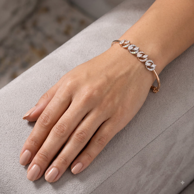 LushVine Sparkle Lab Grown Diamond Bangle