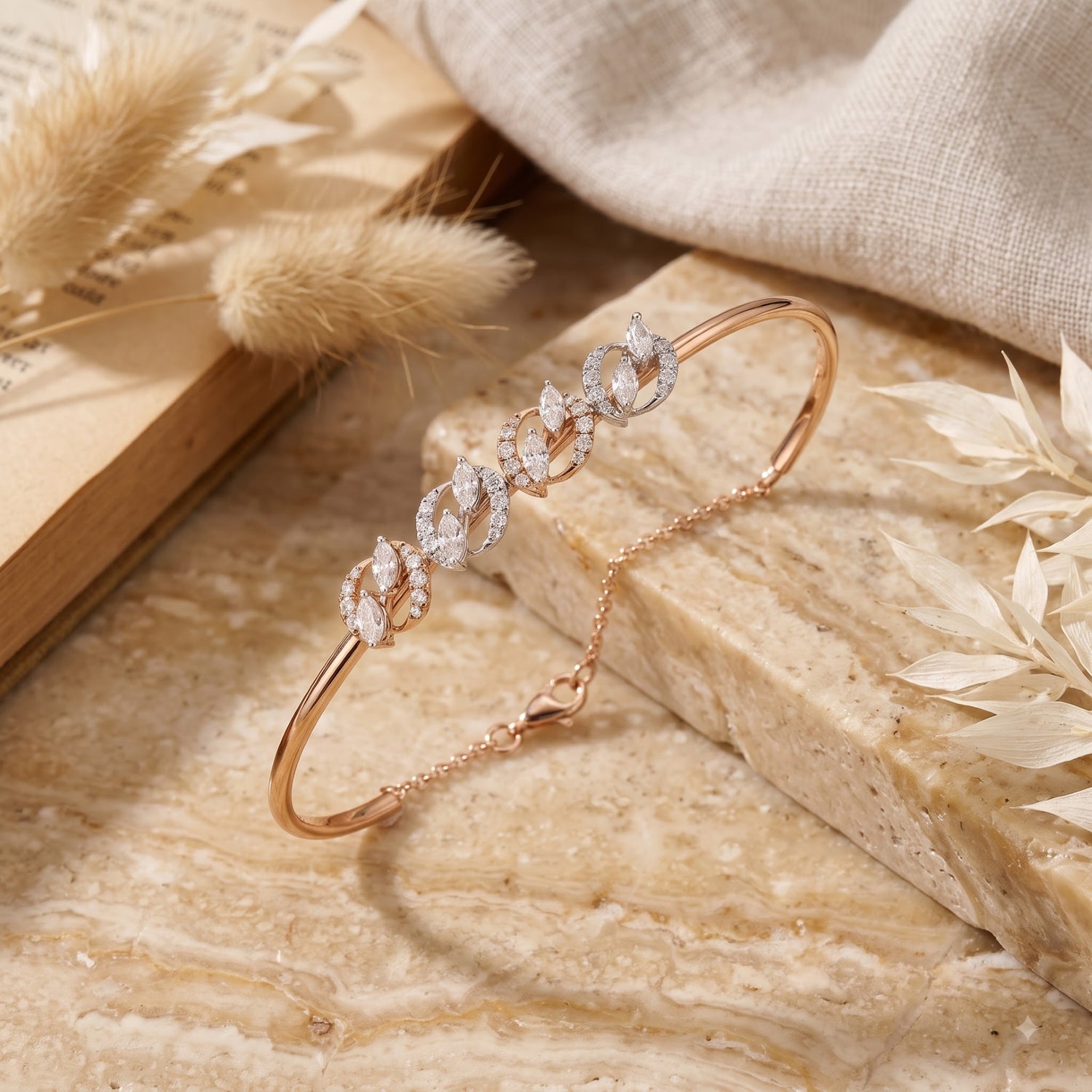 LushVine Sparkle Lab Grown Diamond Bangle