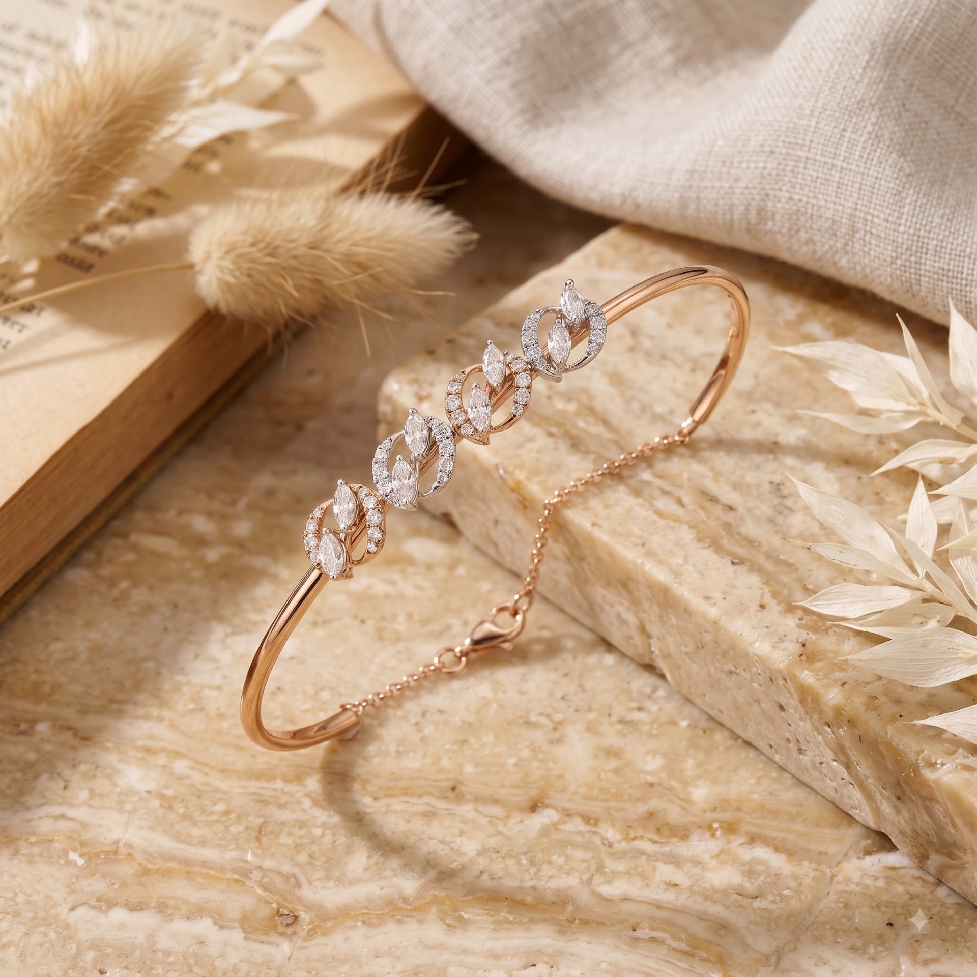 LushVine Sparkle Lab Grown Diamond Bangle