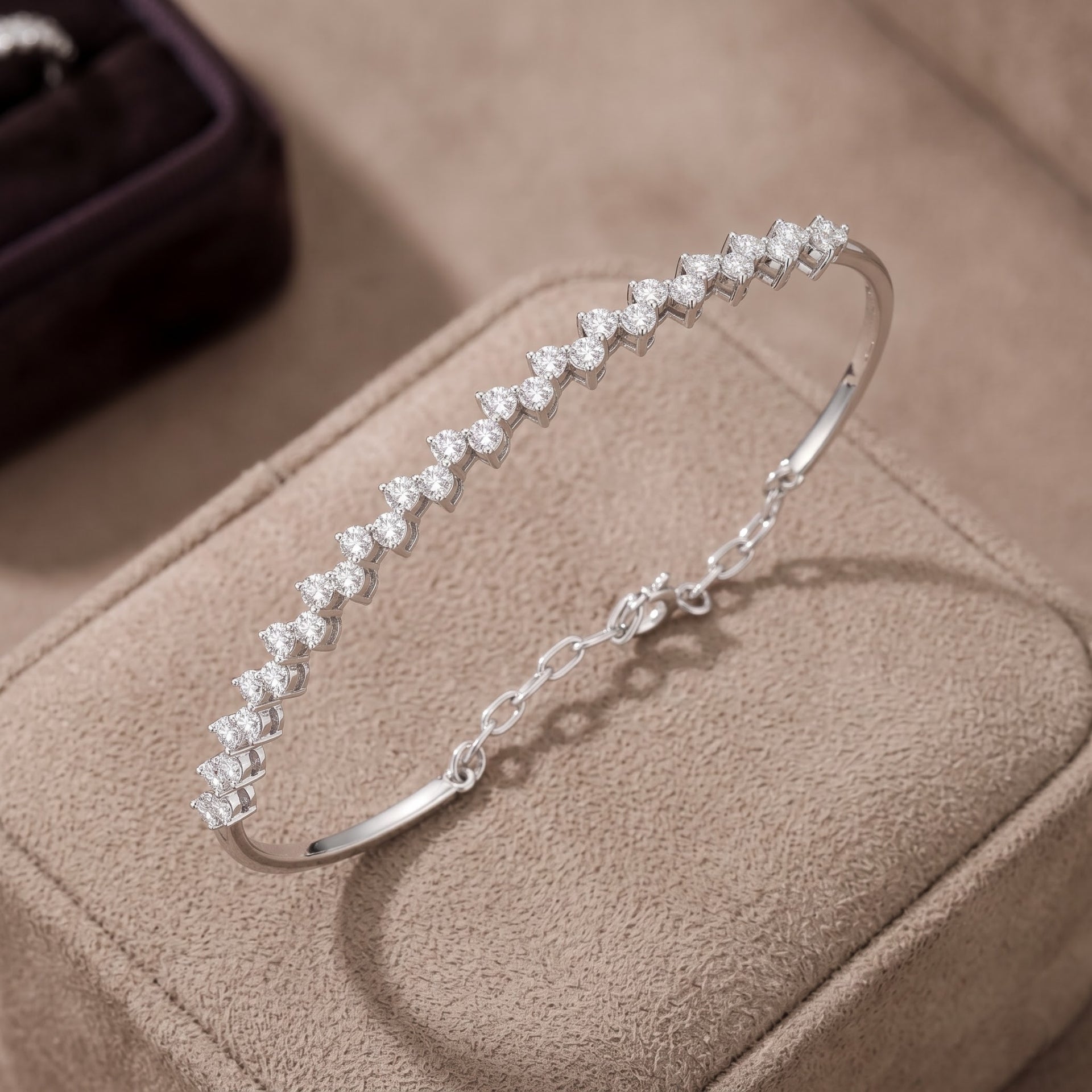 Virella Gleam Lab Grown Diamond Bangle