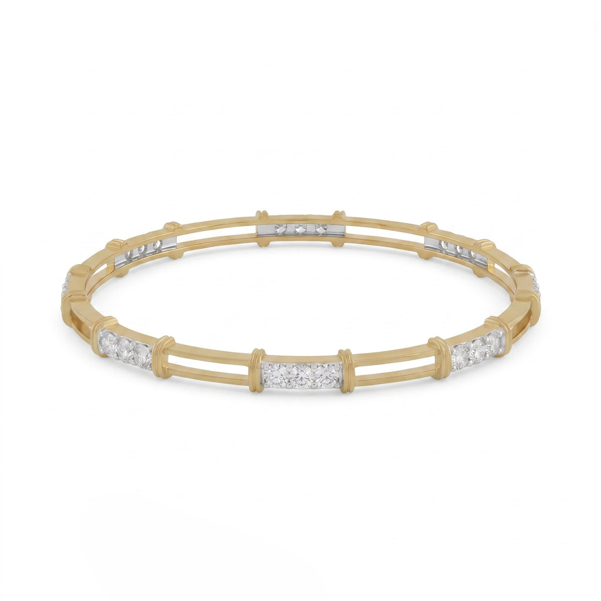 TwinTrack Lab Grown Diamond Bangle
