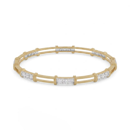 TwinTrack Lab Grown Diamond Bangle