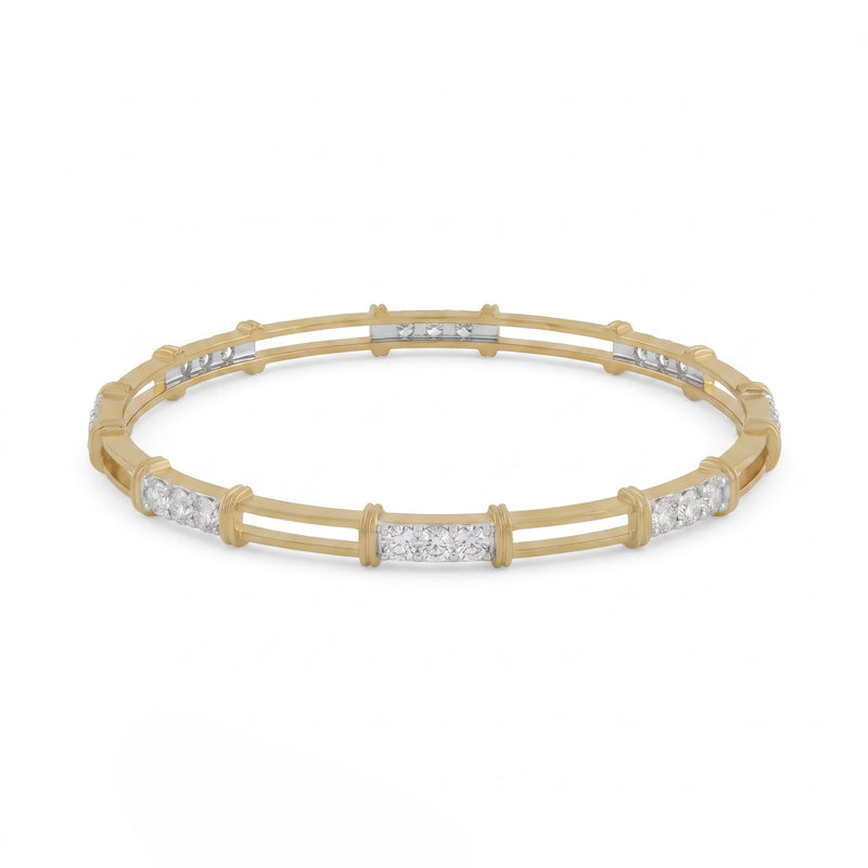 TwinTrack Lab Grown Diamond Bangle