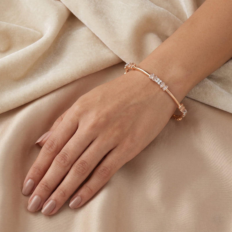 GlintCrest Lab Grown Diamond Bangle