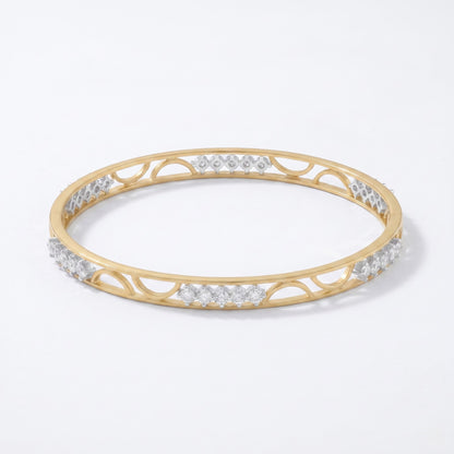 GlimmerArc Openwork Lab Grown Diamond Bangle