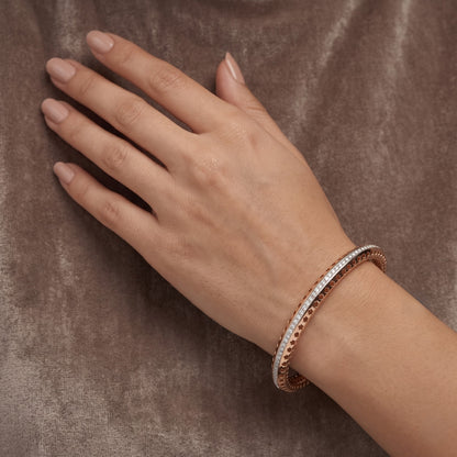 Radiant Blush Trace Lab Grown Diamond Bangle