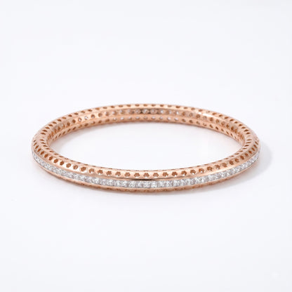 Radiant Blush Trace Lab Grown Diamond Bangle