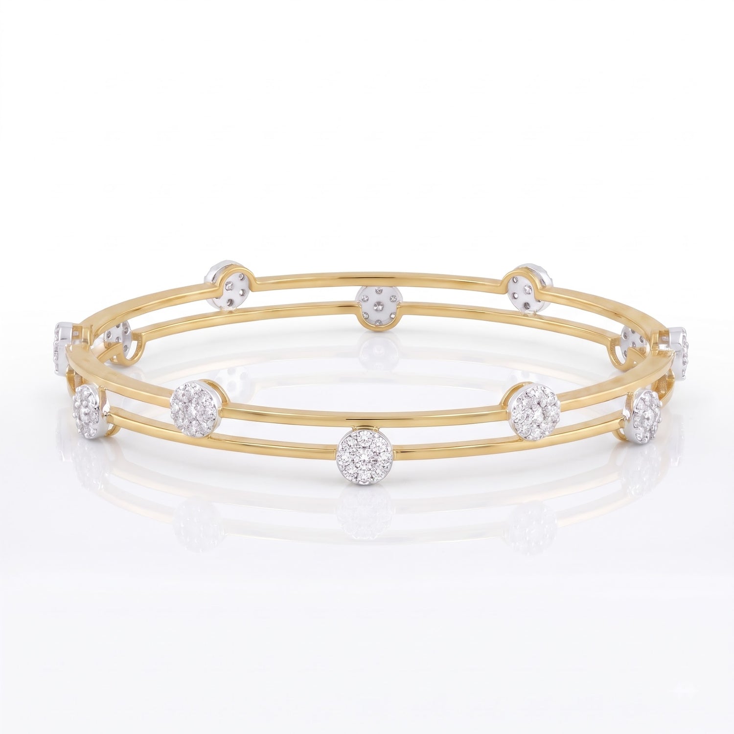 Infinite Starlit Dots Lab Grown Diamond Bangle