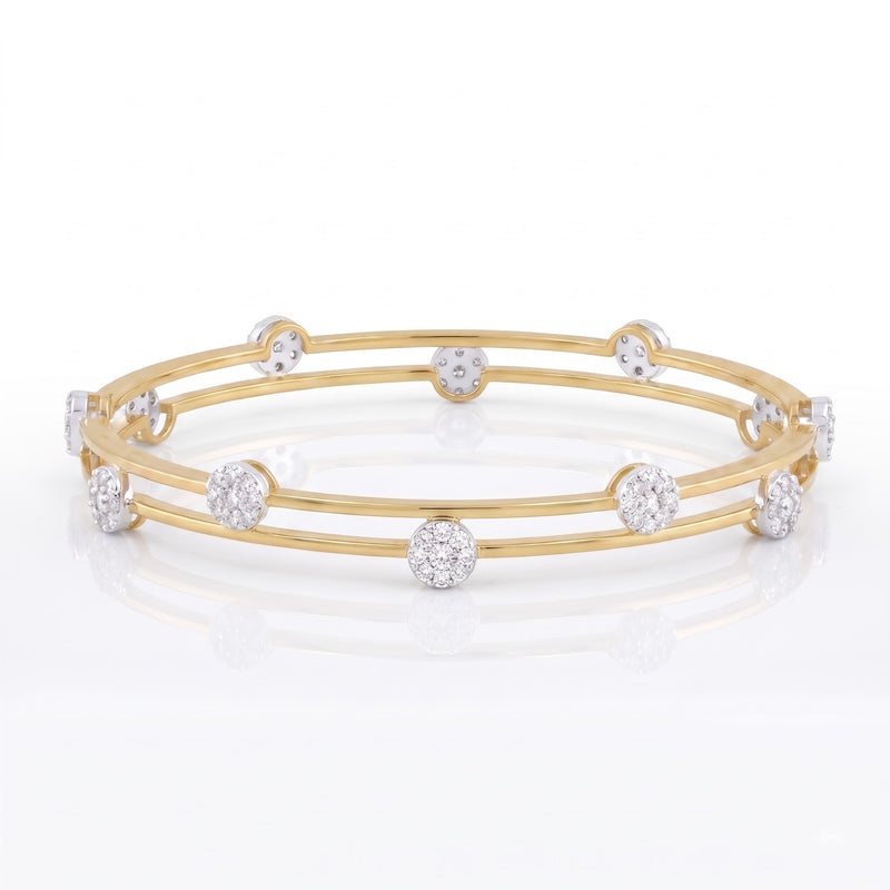 Infinite Starlit Dots Lab Grown Diamond Bangle
