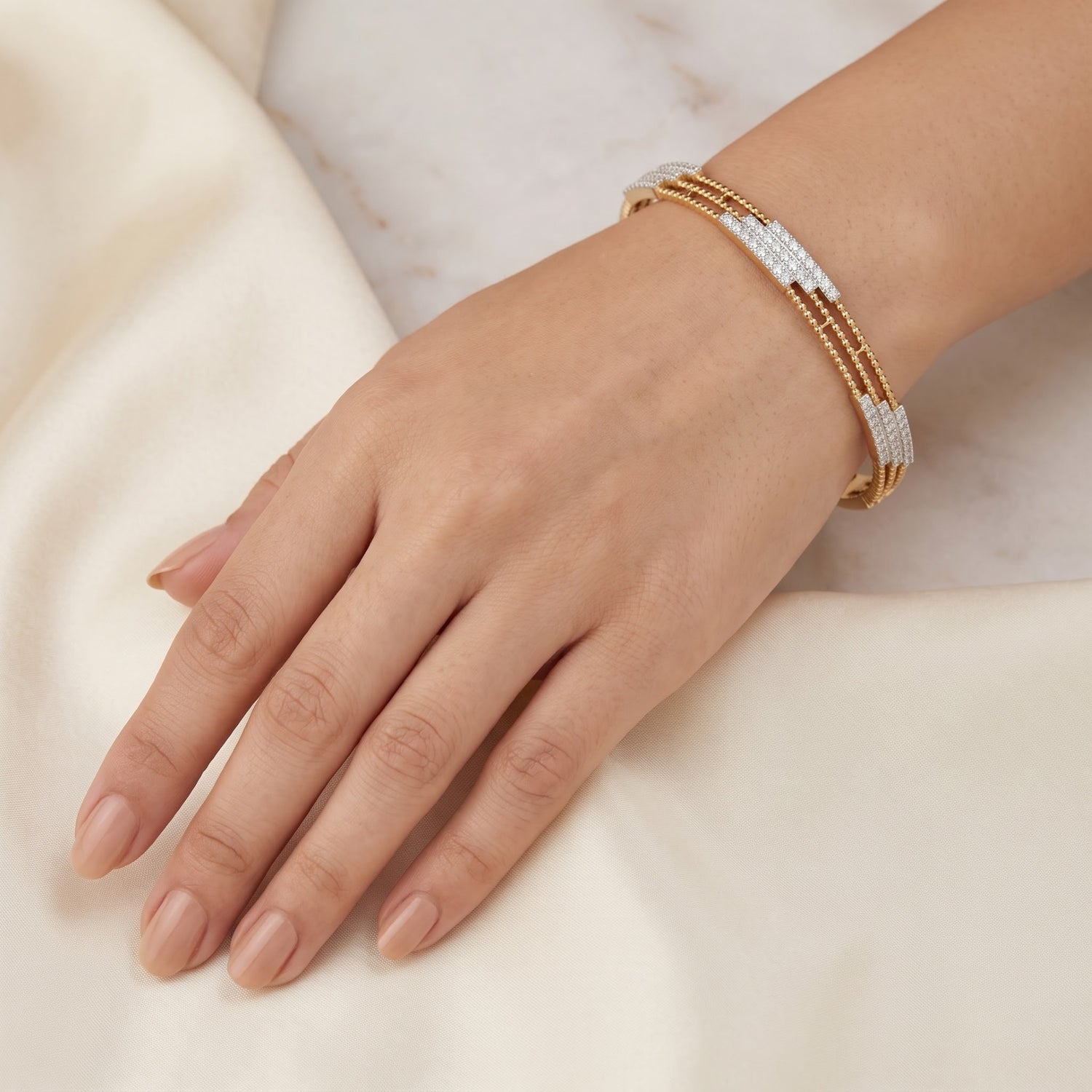 Skyline Spark Lab Grown Diamond Bangle