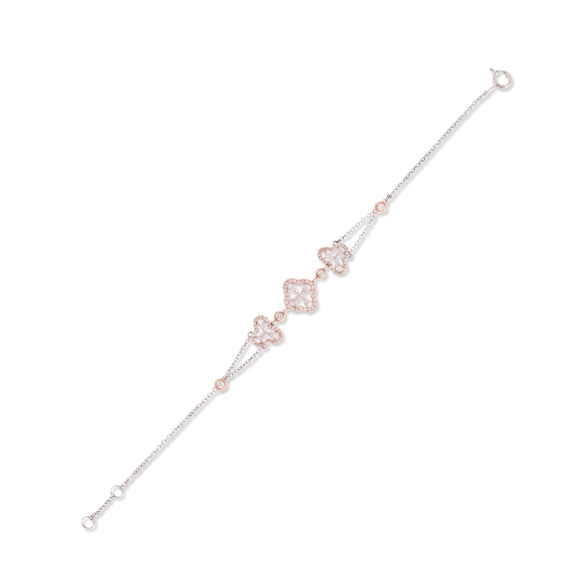 Clover Bloom Lab Grown Diamond Bracelet