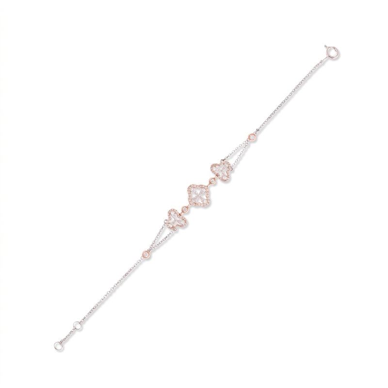Clover Bloom Lab Grown Diamond Bracelet