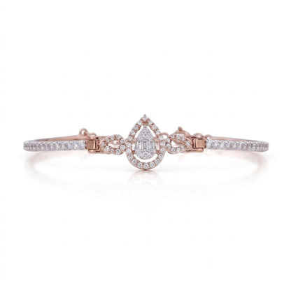 Blushing Teardrop Lab Grown Diamond Bracelet