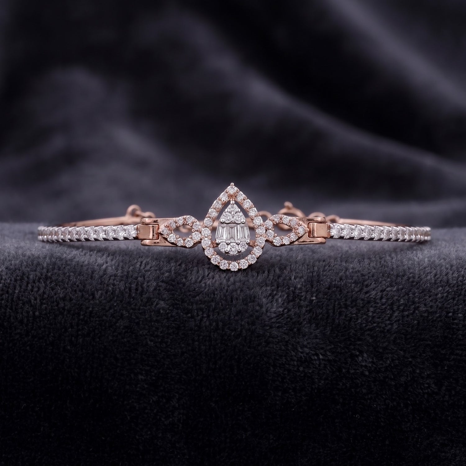 Blushing Teardrop Lab Grown Diamond Bracelet