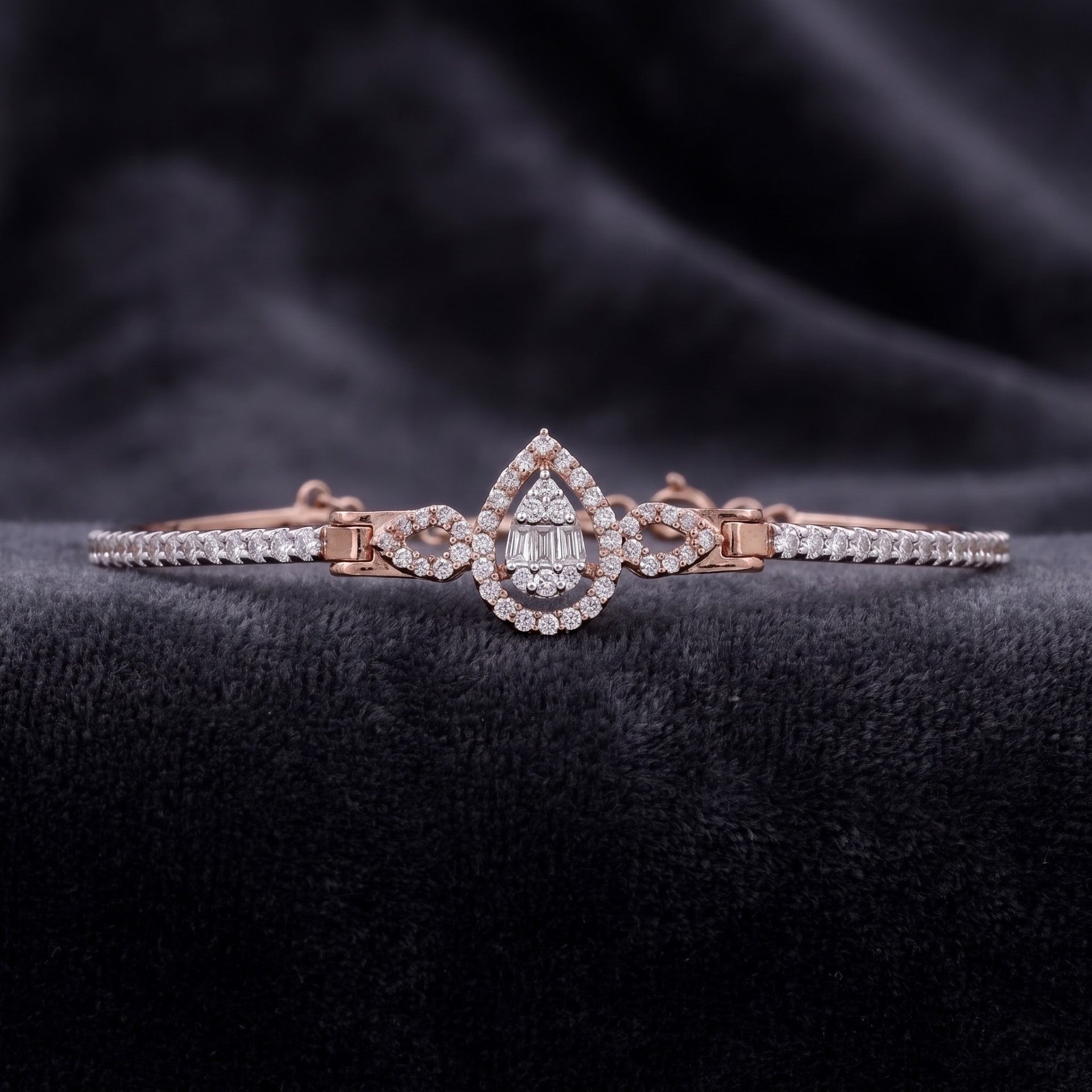 Blushing Teardrop Lab Grown Diamond Bracelet