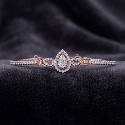Blushing Teardrop Lab Grown Diamond Bracelet