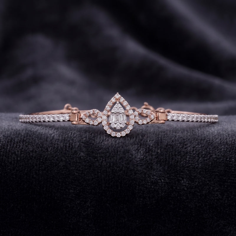 Blushing Teardrop Lab Grown Diamond Bracelet