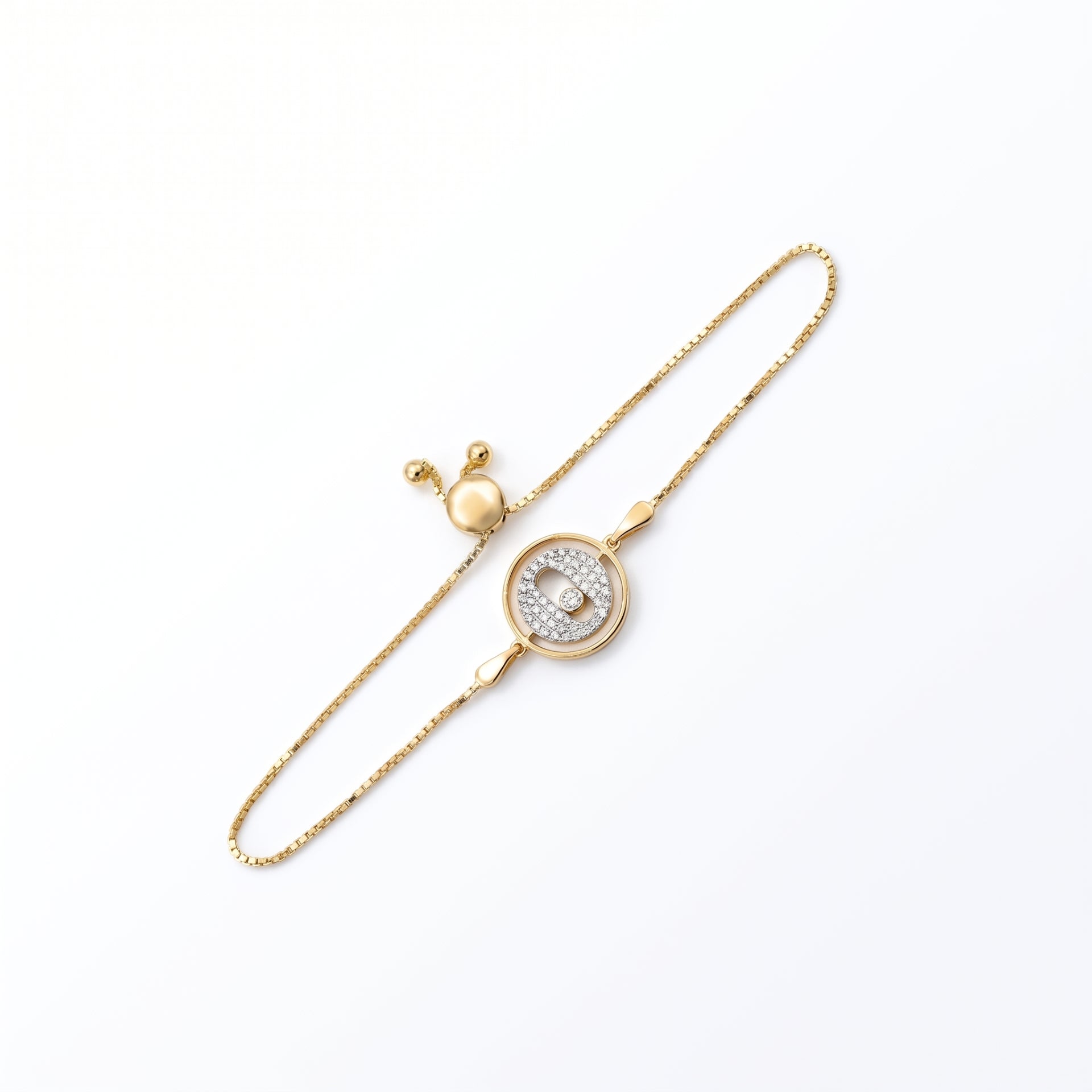 Floating Orbit Lab Grown Diamond Bracelet