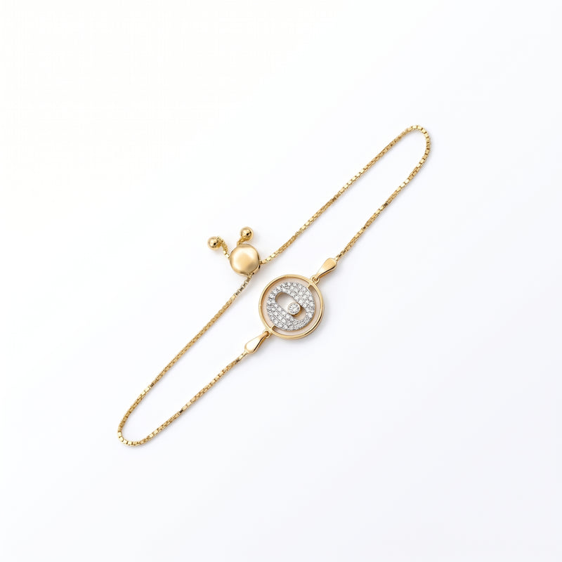 Floating Orbit Lab Grown Diamond Bracelet