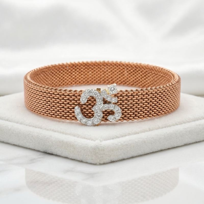 Divine Om Lab Grown Diamond Bracelet