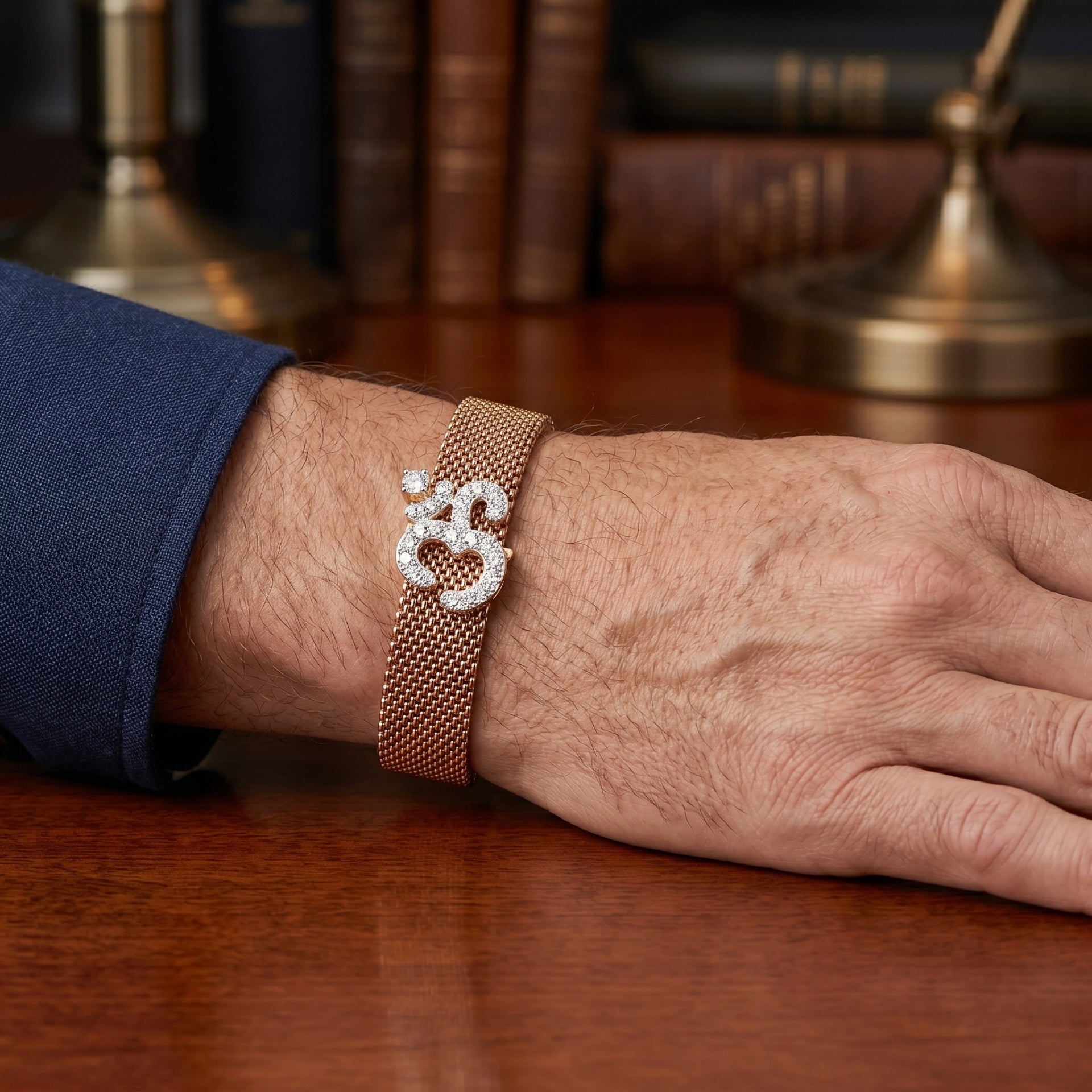 Divine Om Lab Grown Diamond Bracelet