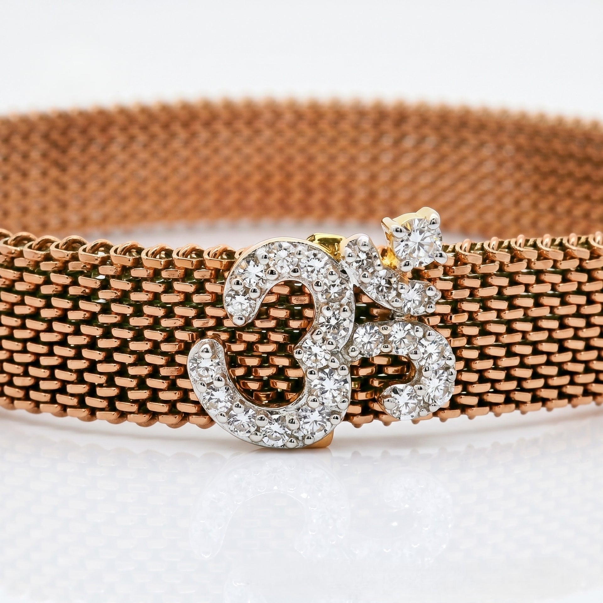 Divine Om Lab Grown Diamond Bracelet