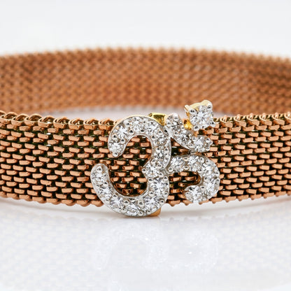 Divine Om Lab Grown Diamond Bracelet